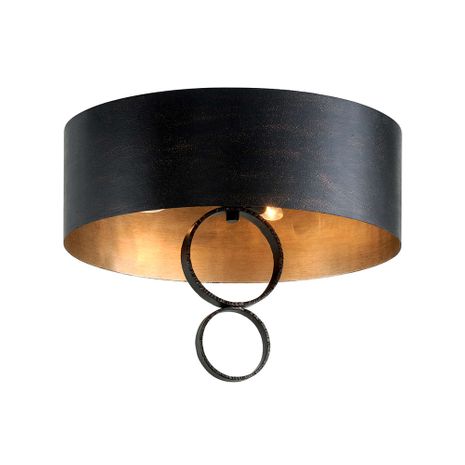 C7230-CH Troy Lighting Rivington 4Lt Semi Flush with Charred Copper Finish