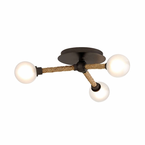 C7250 Troy Classic Bronze Nomad 3Lt Semi-Flush