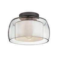 C7560-GRA Troy Lighting Candace 1Lt Flush Mount with Graphite Finish
