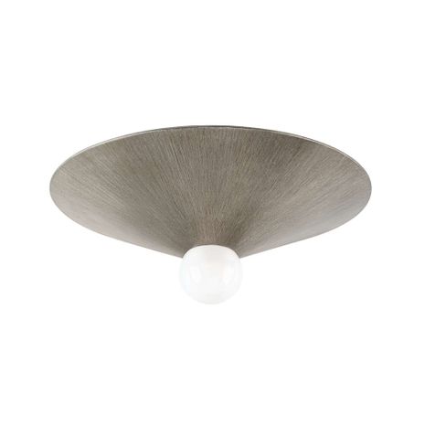 C7841-SSL Troy Lighting Summit 1Lt Flush Mount with Graphite Grey Finish