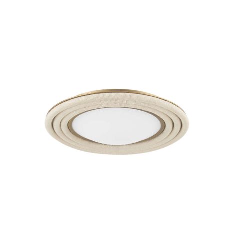 C8910-PBR Troy Lighting Zion 1Lt Flush Mount with Patina Brass Finish