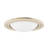 C8916-PBR Troy Lighting Zion 1Lt Flush Mount with Patina Brass Finish