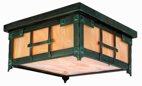 C9401 Troy Lighting Oak Knoll Three-Light Outdoor Flush Mount