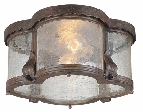 C9950SBZ Troy Lighting Carlsbad 2 Light Flush in Statuary Bronze Finish