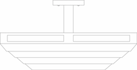 CAIH-22 Arroyo Craftsman Cascade 4 Light Flush Mounts and Semi-Flush Mount