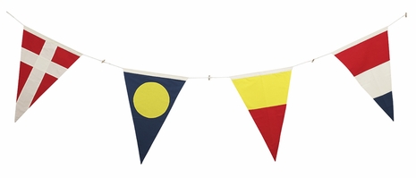 CC018 Authentic Models Signal Pennants, Set Of 4