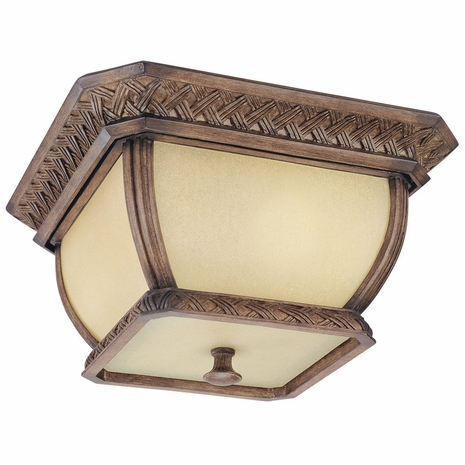 CF2080BI Troy Lighting Biscayne 2 Light Flush Mount Fluor in Biscayne Finish