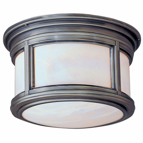 CFIW6918AN Troy Lighting Highland Park 1 Light Flush Fluore in Antique Nickel Finish