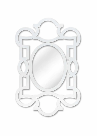 382463 Chelsea House Tracery Mirror-White