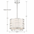 DAN-404-PN Crystorama Libby Langdon For Crystorama Danielson 4 Light Polished Nickel Chandelier