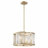 DAR-1010-DT Crystorama Darcy 4 Light Distressed Twilight Ceiling Mount