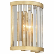 DAR-1012-DT Crystorama Darcy 2 Light Distressed Twilight Sconce
