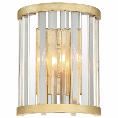 DAR-1012-DT Crystorama Darcy 2 Light Distressed Twilight Sconce