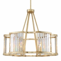 DAR-1016-DT Crystorama Darcy 6 Light Distressed Twilight Chandelier