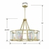 DAR-1018-DT Crystorama Darcy 8 Light Distressed Twilight Chandelier