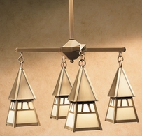DCH-4-4 Arroyo Craftsman Four-inch Dartmouth Four-Light Chandelier