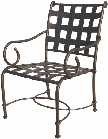 DL1051-1 Darlee Classic Malibu Dining Chair in Antique Bronze