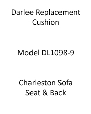 DL1098-9 Darlee Charleston Sofa Replacement Seat & Back Cushion - Standard Spicy Chili
