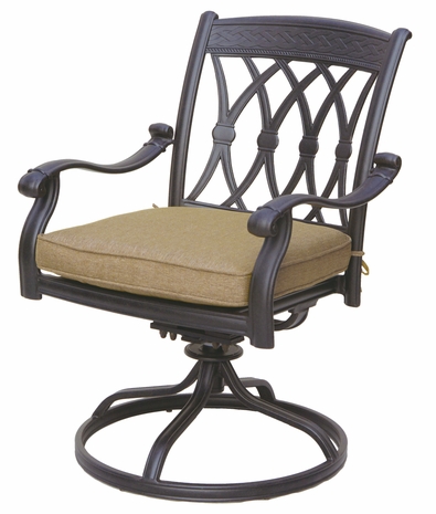 DL2013-3 Darlee Classic San Marcos Swivel Rocker Chair in Antique Bronze