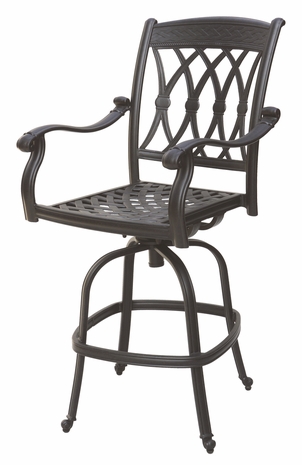 DL2013-7 Darlee Classic San Marcos Swivel Bar Stool in Antique Bronze