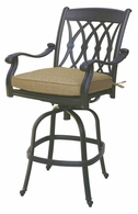 DL2013-7CH Darlee Classic San Marcos Counter Height Swivel Bar Stool in Antique Bronze