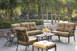 DL2018 Darlee Classic San Marcos Deep Seating Group 4 PC Set in Antique Bronze