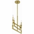 DNT-6026-AG Crystorama Dante 6 Light Aged Brass Linear Chandelier