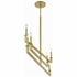 DNT-6046-AG Crystorama Dante 6 Light Aged Brass Chandelier