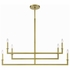 DNT-6046-AG Crystorama Dante 6 Light Aged Brass Chandelier