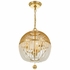 DUV-623-GA Crystorama Duval 3 Light Antique Gold Pendant