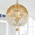 DUV-623-GA Crystorama Duval 3 Light Antique Gold Pendant