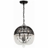 DUV-623-MK Crystorama Duval 3 Light Matte Black Pendant