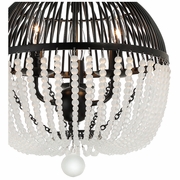DUV-623-MK Crystorama Duval 3 Light Matte Black Pendant