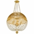 DUV-626-GA Crystorama Duval 6 Light Antique Gold Pendant