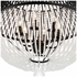 DUV-626-MK Crystorama Duval 6 Light Matte Black Pendant