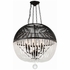 DUV-626-MK Crystorama Duval 6 Light Matte Black Pendant