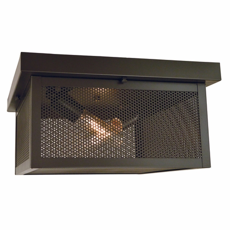 F-5460 Framburg 2-Light Mahogany Windsor Bronze Flush Mount