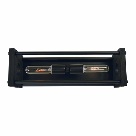 F-5532 Framburg 2-Light Matte Black Industria Sconce