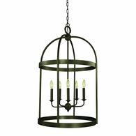 F-5645 Framburg 5-Light Iron Heidelberg Foyer Chandelier