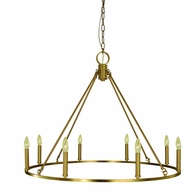 F-5658 Framburg 8-Light Brushed Nickel Midtown Dining Chandelier
