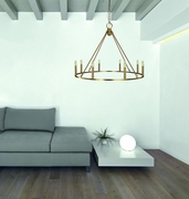 F-5658 Framburg 8-Light Brushed Nickel Midtown Dining Chandelier