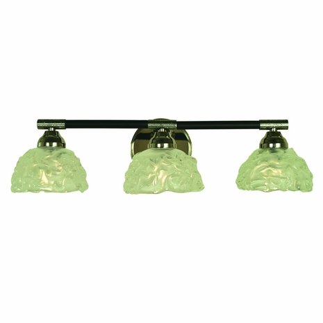F-5663 Framburg 3-Light Antique Brass/Matte Black Stonebridge Sconce