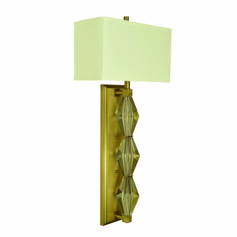 F-5670 Framburg 2-Light Brushed Brass Sconce