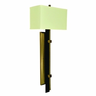 F-5672 Framburg 2-Light Antique Brass/Matte Black Sconce
