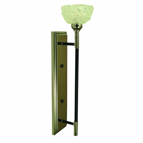F-5679 Framburg 1-Light Polished Nickel/Matte Black Sconce