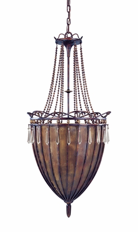 F1097 Troy Lighting Casbah Eight Light Chandelier
