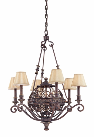 F1106 Troy Lighting La Paloma Three Light Chandelier