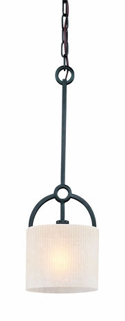 F1121IR Troy Lighting Telluride 1 Light Mini-Pendant in Iron Finish