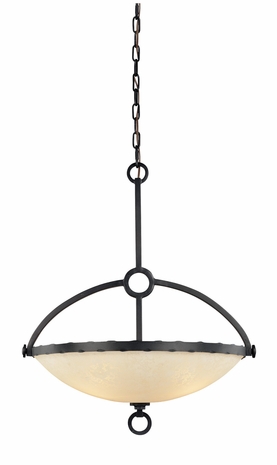 F1124 Troy Lighting Telluride Three Light Pendant