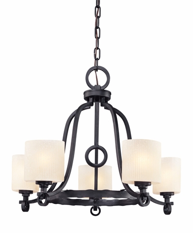 F1125 Troy Lighting Telluride Five Light Chandelier